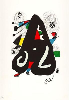 La Melodie Acide VII art print by Joan Miro
