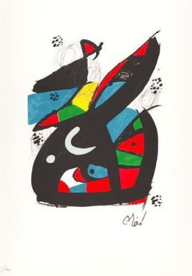 La Melodie Acide X art print by Joan Miro