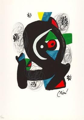 La Melodie Acide XIV art print by Joan Miro
