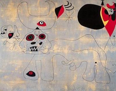 Stierkampf art print by Joan Miro