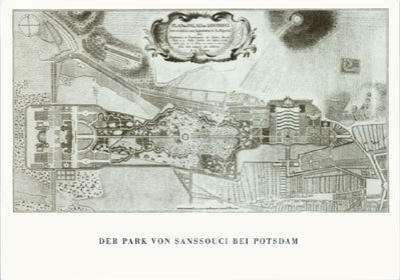 Der Park von Sanssouci art print by Johann David Schleuen