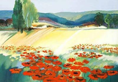Felder im Sommer I art print by Juliane Jahn
