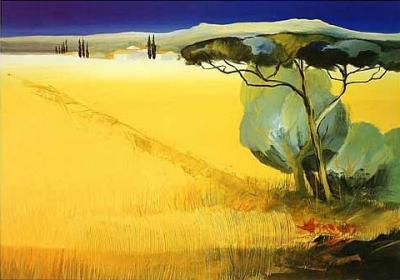 Tuscany Blue II art print by Juliane Jahn