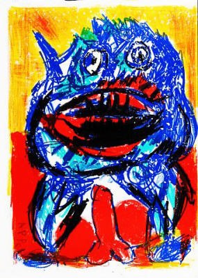 132 (One Cent Life) art print by Karel Appel
