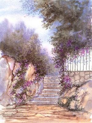 Landschaft Nr. 12 art print by Karin Andersen