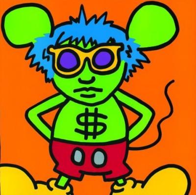 Andy Mouse IV (1986) art print by Keith Haring