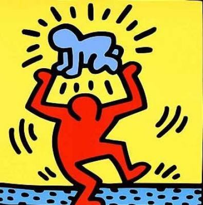 Untitled, 1987 art print by Keith Haring