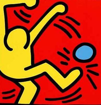 Untitled (Pele Poster), 1988 art print by Keith Haring
