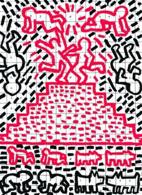 Untitled 1981 art print by Keith Haring