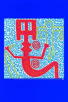 Untitled Blue (1984) art print by Keith Haring