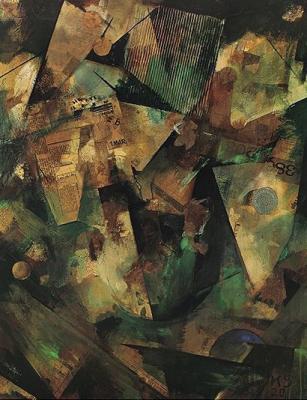 Spring picture art print by Kurt Schwitters