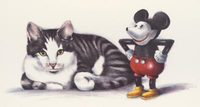 Cat and Mouse art print by Lasse Aberg