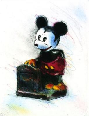 Mickey Crown Bank art print by Lasse Aberg