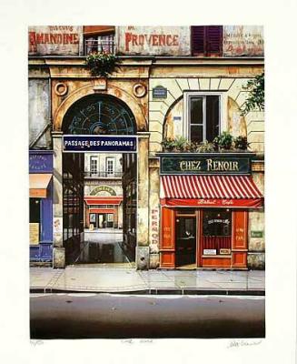 Chez Renoir art print by Louis Robichaud