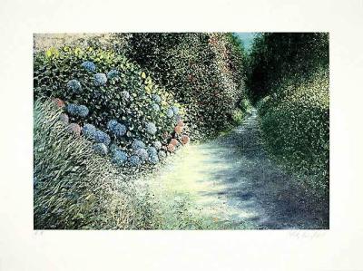 Der Hortensienweg art print by Lutz M�nzfeld