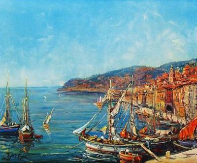 Villefranche art print by M. Barle