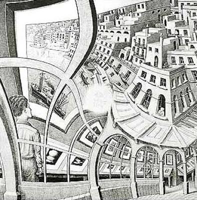 Bildergalerie art print by M.C. Escher