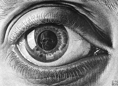 Das Auge art print by M.C. Escher