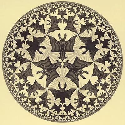 Kreislimit IV art print by M.C. Escher