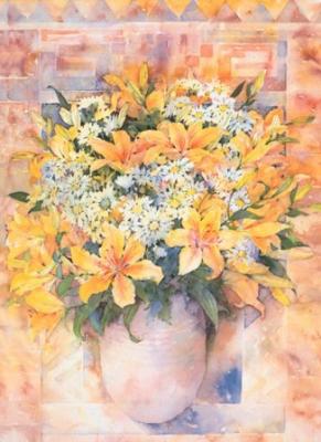 Yellow Lilies (Klein) art print by Mae Book