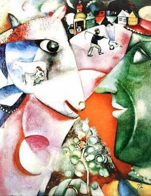 I and the Village art print by Marc Chagall