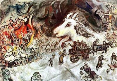Krieg art print by Marc Chagall