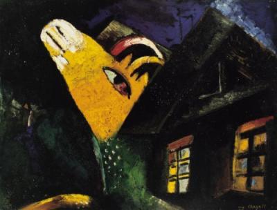 L'�table (1917) art print by Marc Chagall