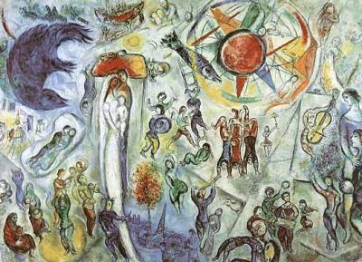 La Vie (1964) art print by Marc Chagall