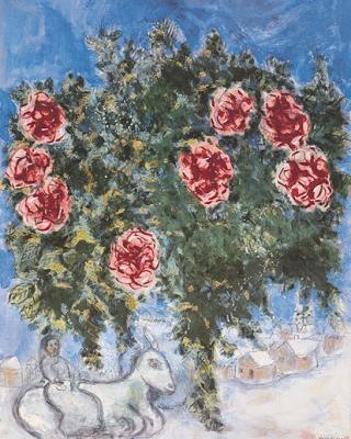 Rosen im Winter (1938) art print by Marc Chagall