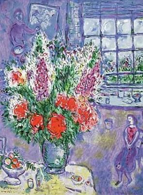 Selbstportrait, steinsig. art print by Marc Chagall