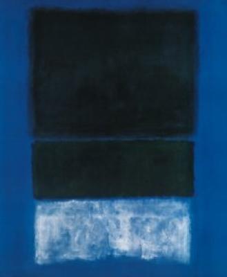 Greens and White in Blue, 1957 art print by Mark Rothko