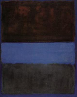 No. 61 (Brown, Blue, Brown on Blue), 1953 art print by Mark Rothko