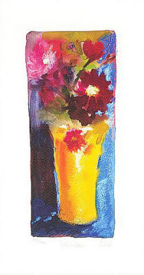 Yellow Vase art print by Nel Whatmore