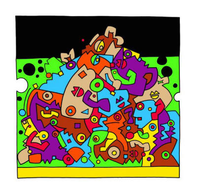 Denkpuzzle (2001) art print by Oliver L�tz