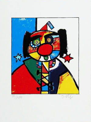 Pierrot art print by Otmar Alt