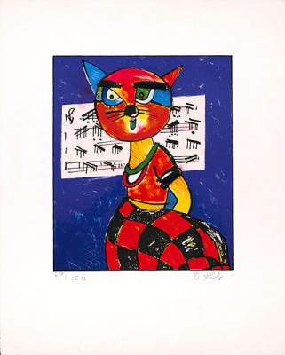 S�ngerin art print by Otmar Alt
