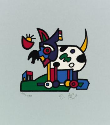 Zootiere Hund (1995) art print by Otmar Alt