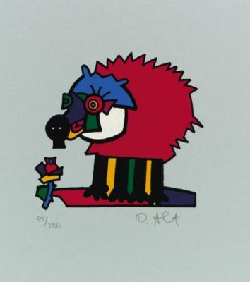 Zootiere Igel (1995) art print by Otmar Alt
