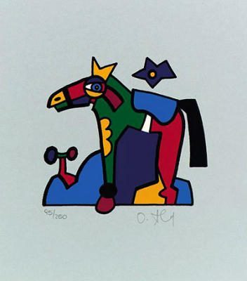 Zootiere Pferd (1995) art print by Otmar Alt