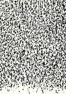 Untitled (Black and white), 2000 art print by Otto Piene