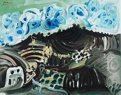 Blick aus dem Atelier art print by Pablo Picasso