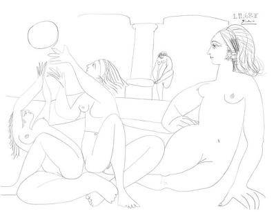 Das t�rkische Bad, 1968 art print by Pablo Picasso