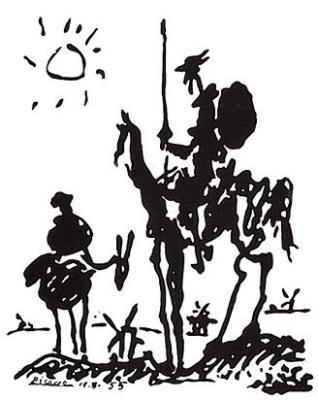 Don Quichotte art print by Pablo Picasso