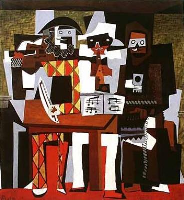 Drei Musikanten art print by Pablo Picasso