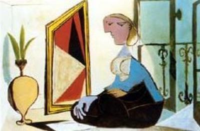 Femme au Miroir art print by Pablo Picasso