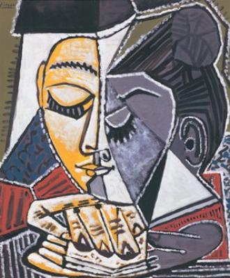 Kopf einer lesenden Frau art print by Pablo Picasso