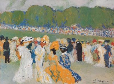 Longchamps-Rennen art print by Pablo Picasso