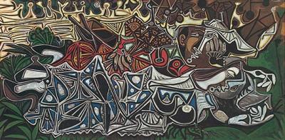 M�dchen am Ufer (Seine) art print by Pablo Picasso