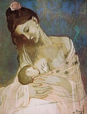 Maternity art print by Pablo Picasso