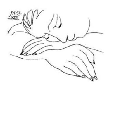 Sleeping Woman (Face of Peace) art print by Pablo Picasso